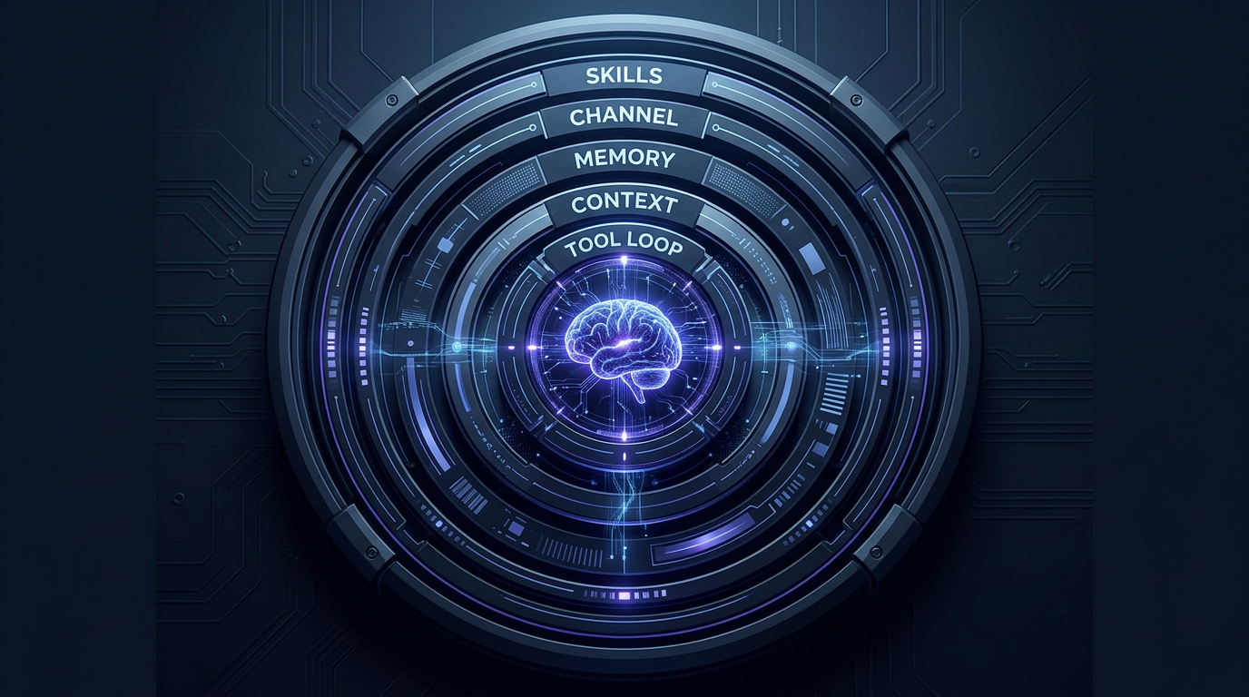 Agent Harness 架构分层示意图